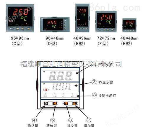 虹润推出NHR-1303系列经济型三位显示模糊PID温控器