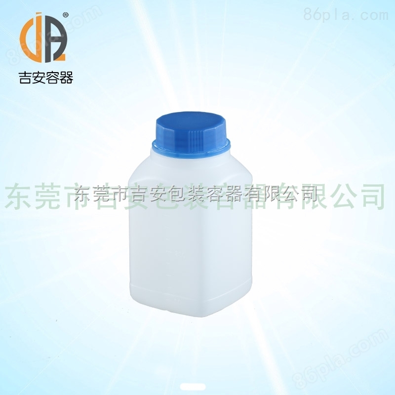 HDPE500ML带刻度方瓶 中口塑料瓶 包装瓶 500G克化工塑料瓶