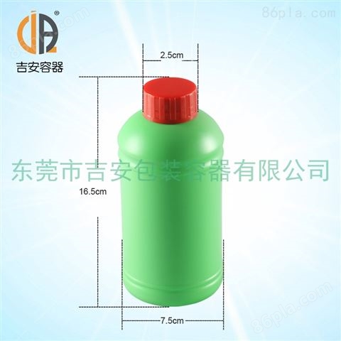 绿色肥身600g圆瓶 600ml包装塑料瓶 600毫升化工液体瓶 *